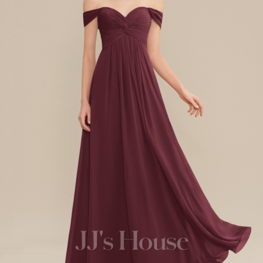 Maroon Bridesmaid Dress